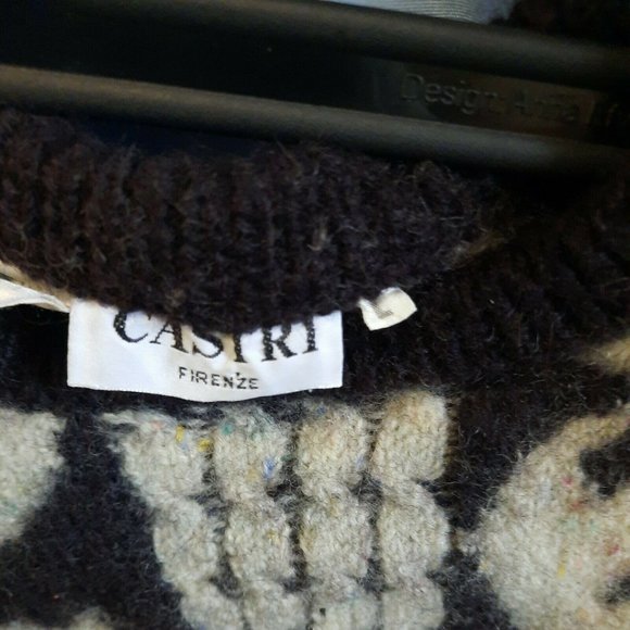 Castri Firenze Sweater Made in Italy Wool Blend Vintage Collectible Warm Comfy - Picture 6 of 9